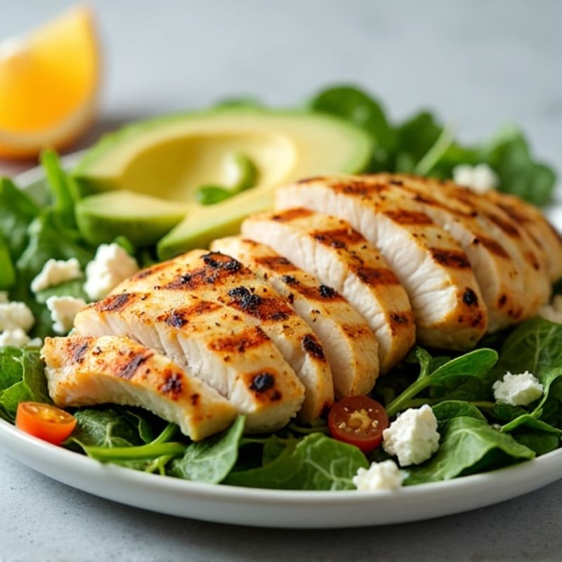 Grilled Chicken and Mixed Greens Salad with Citrus Vinaigrette