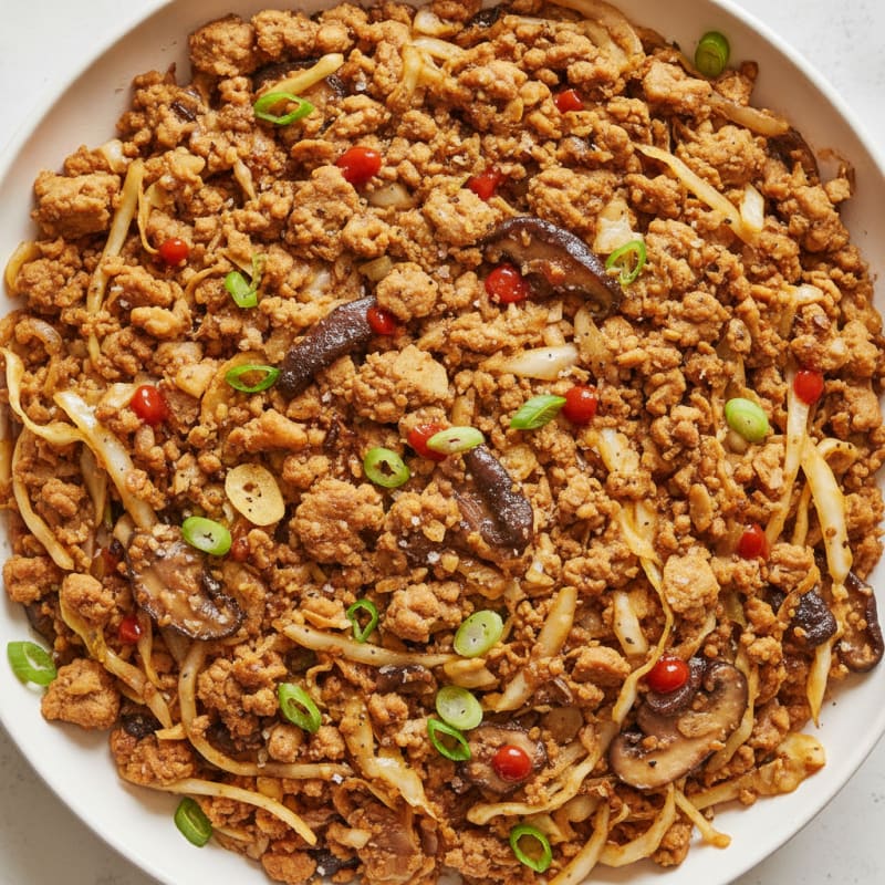 Ground Turkey Egg Roll Skillet