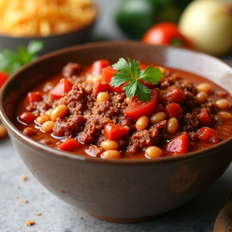 Hearty Lean Slow Cooker Beef Chili