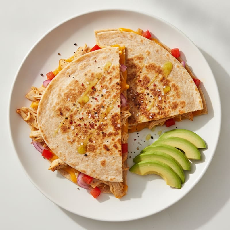 Chicken and Cheese Quesadillas