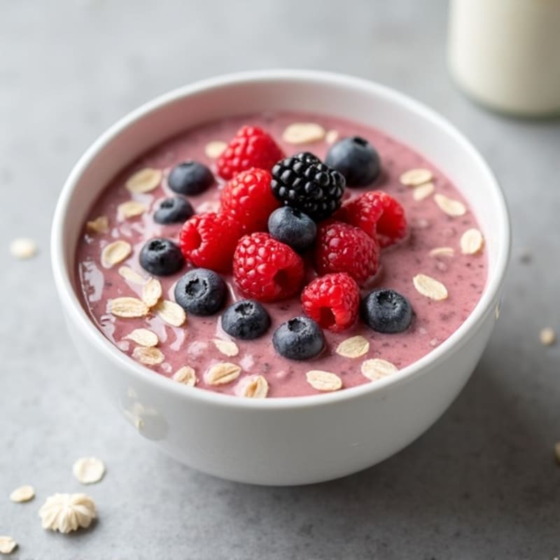 Creamy Berry Oat Porridge