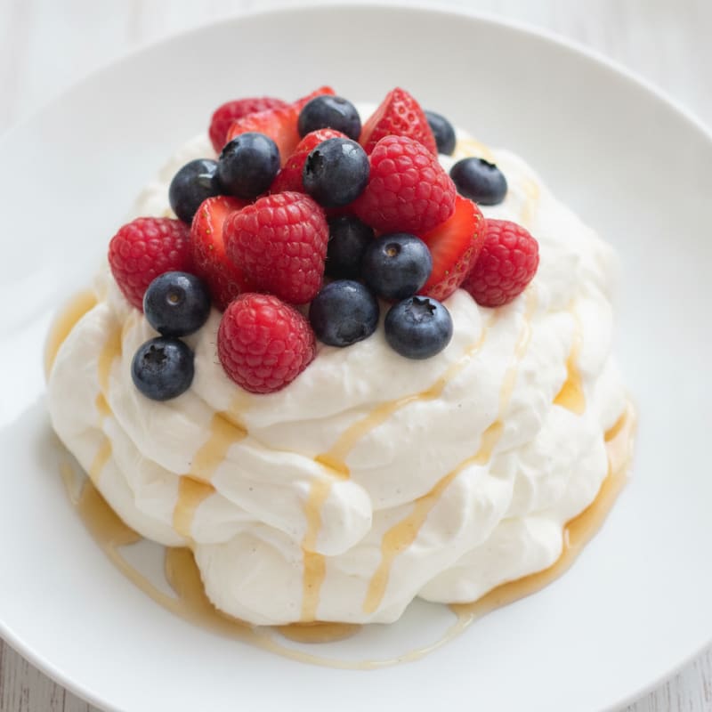 Silky Greek Yogurt Protein Mousse with Mixed Berries