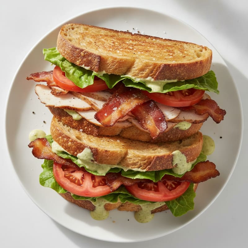 Sourdough Turkey Club Sandwich