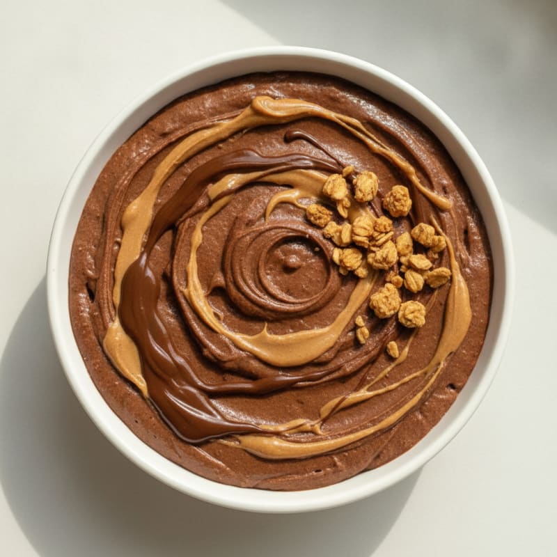 Chocolate Protein Mousse with Silken Tofu and Peanut Butter