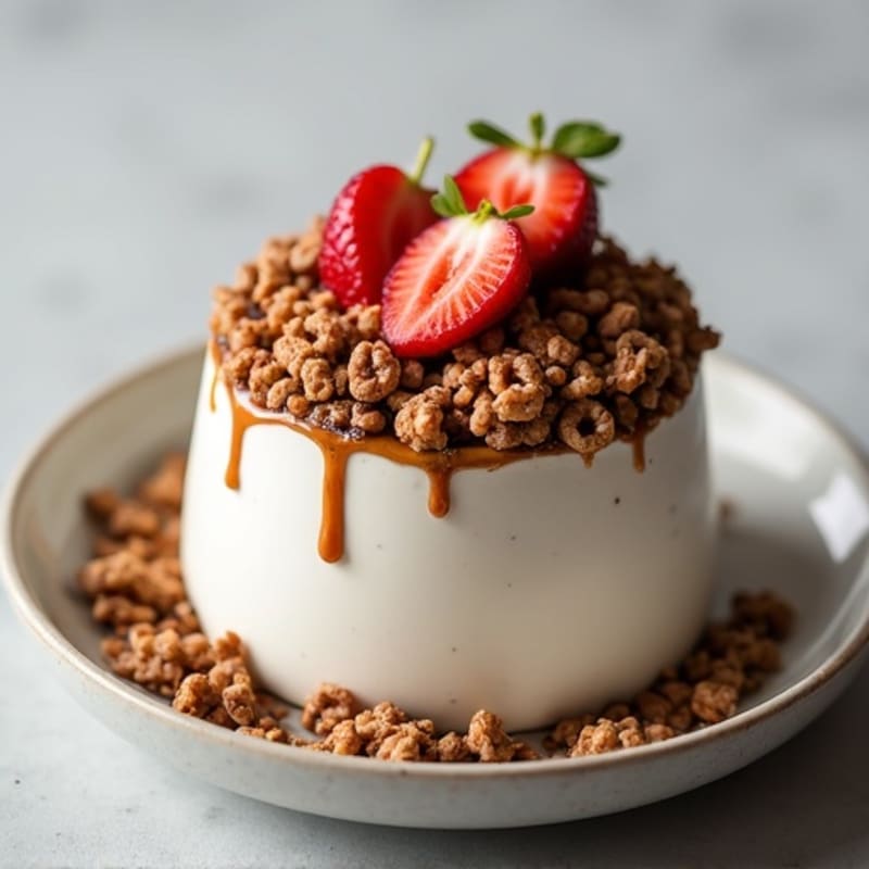 Creamy Protein Yogurt with Chocolate Protein Crispies