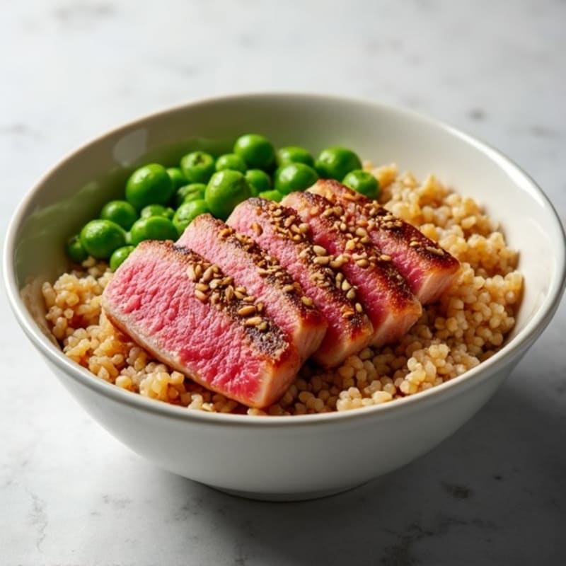 Sesame Ahi Tuna Brown Rice Bowl