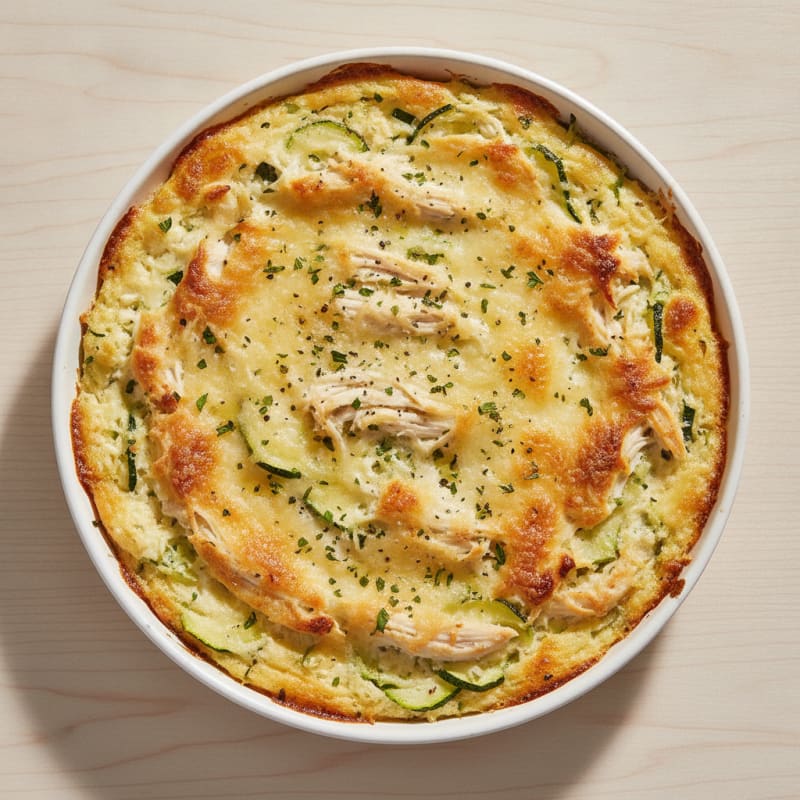 Baked Chicken Zucchini Cottage Cheese Casserole
