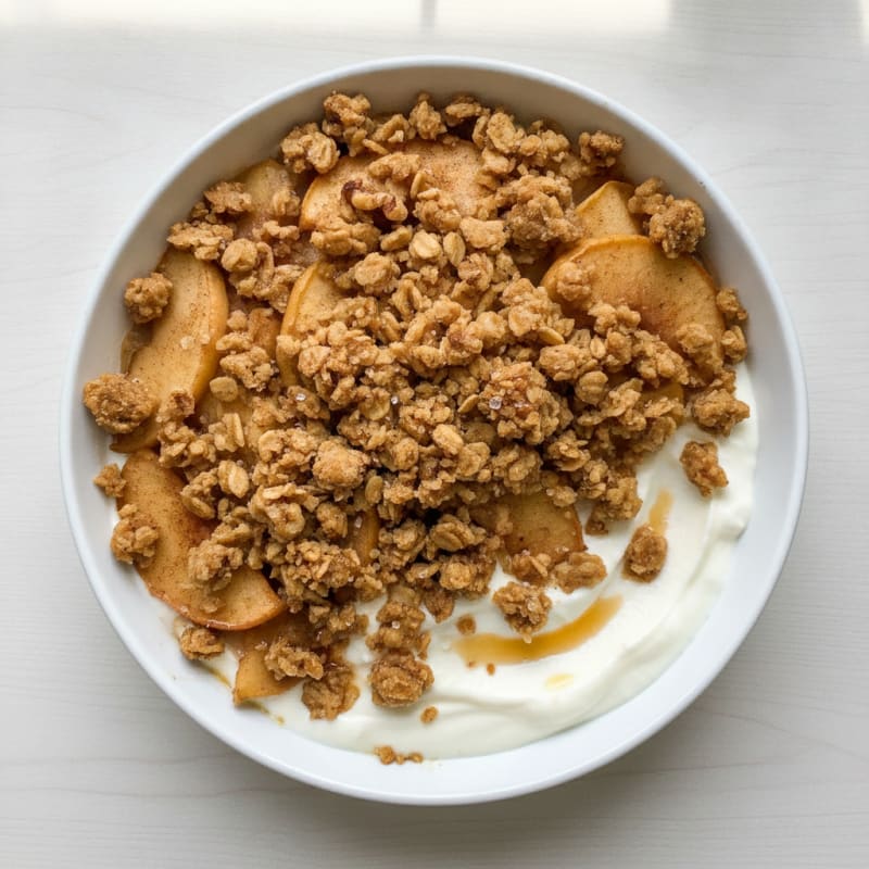 Baked Apple Crumble with Cinnamon Streusel