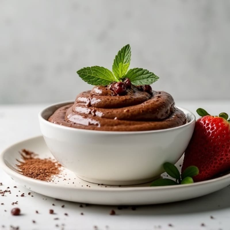 Silky Chocolate Protein Pudding with Greek Yogurt