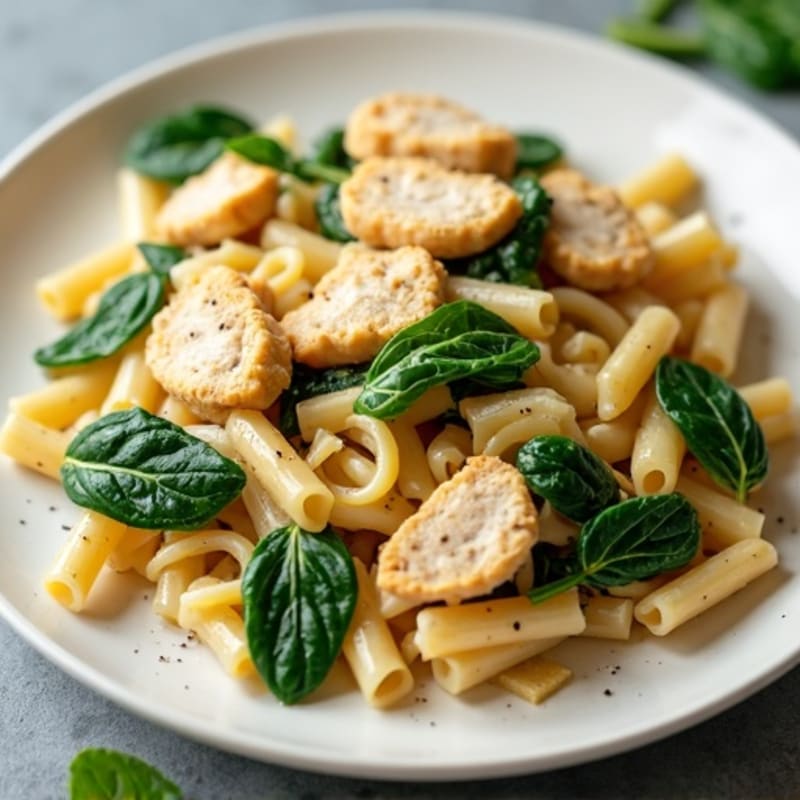 Creamy Garlic Chicken Pasta with Spinach