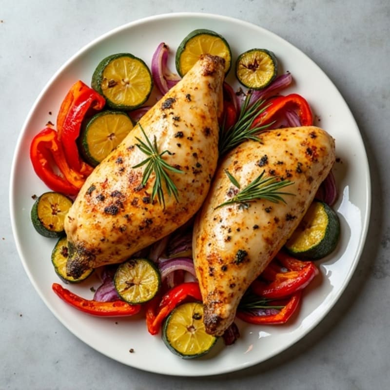 Sheet Pan Lemon-Herb Chicken with Crispy Roasted Vegetables