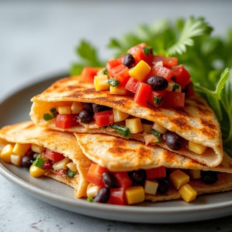 Crispy Southwest Chicken Quesadilla with Fresh Pico