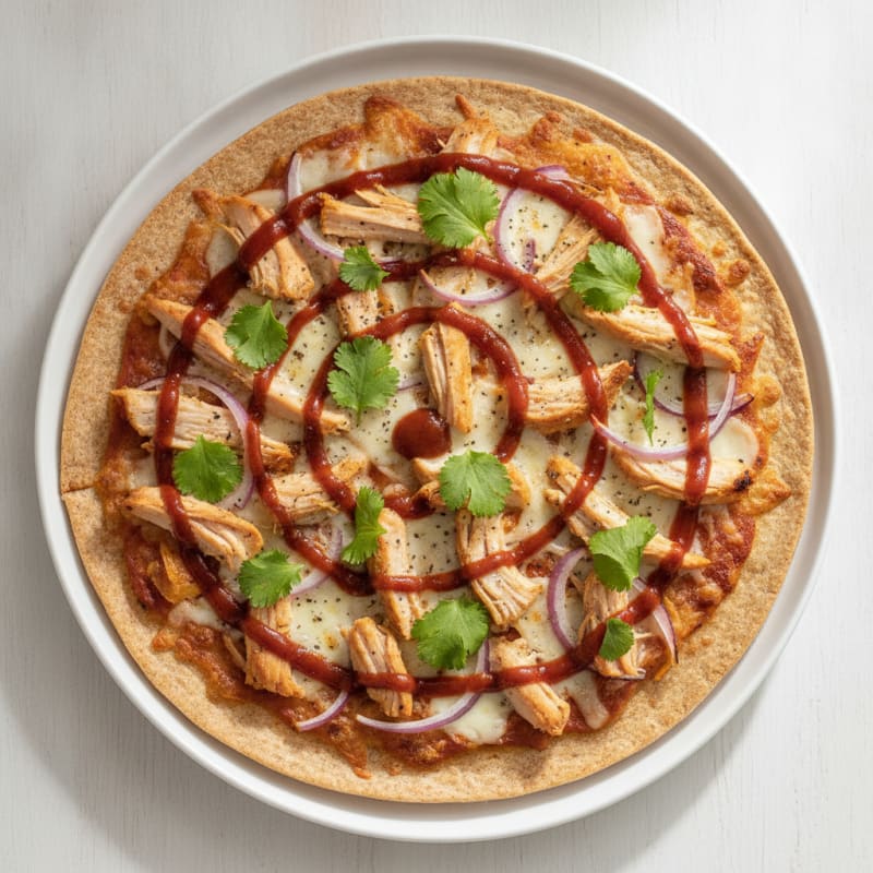 High-Protein BBQ Chicken Pizza