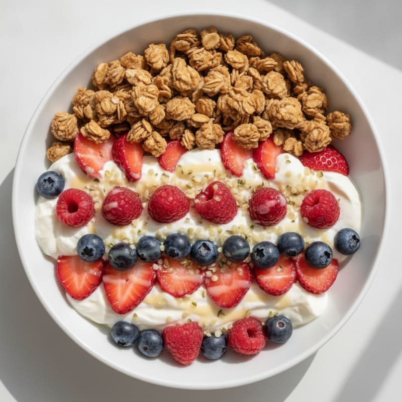Greek Yogurt Protein Parfait with Berries