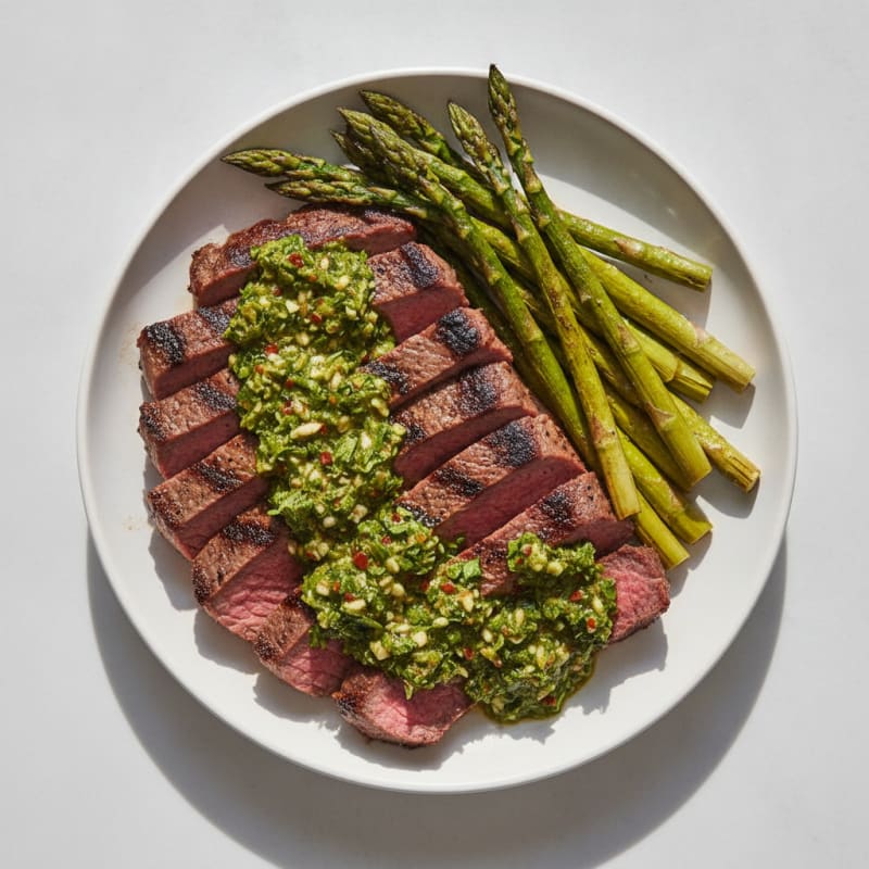 Grilled Flank Steak with Chimichurri