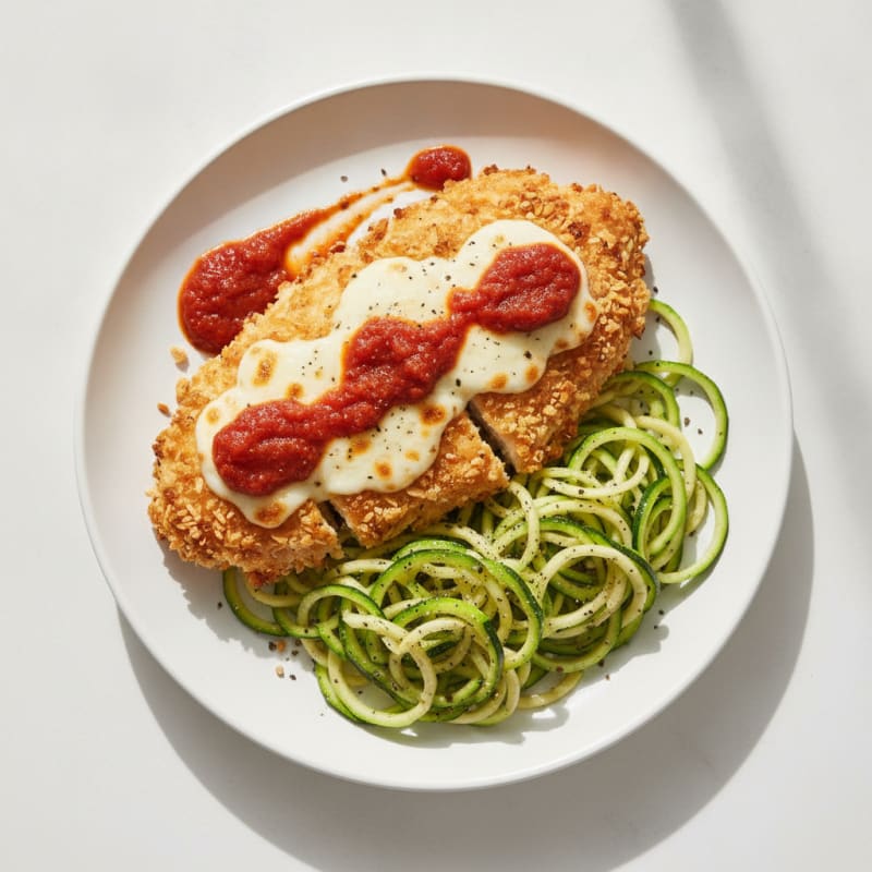Crispy Chicken Parmesan with Marinara