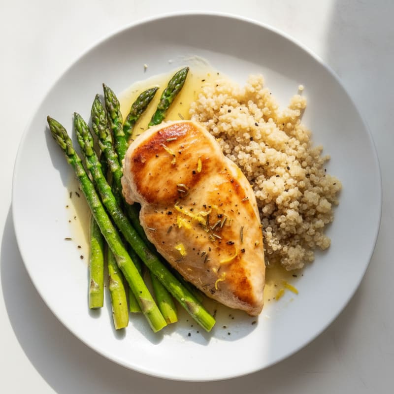 Lemon Herb Chicken with Roasted Asparagus