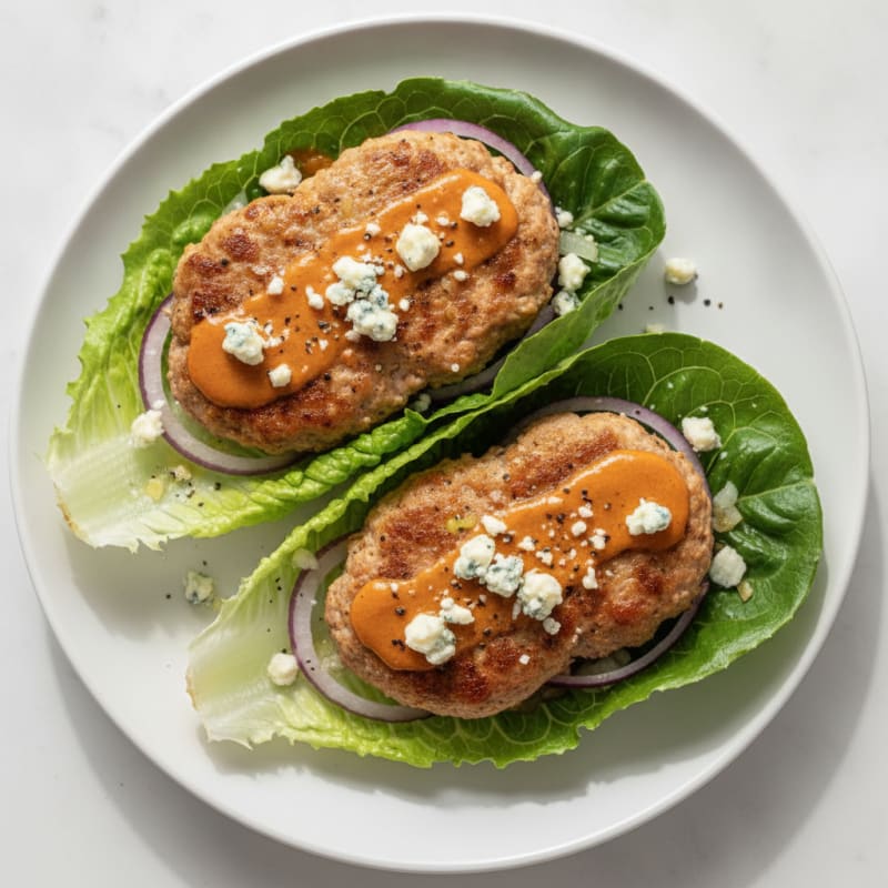 Buffalo Blue Cheese Burgers