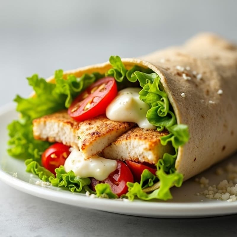 Grilled Chicken Creamy Caesar Wrap