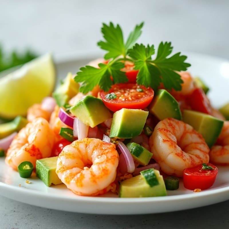 Fresh Lime Shrimp and Avocado Ceviche