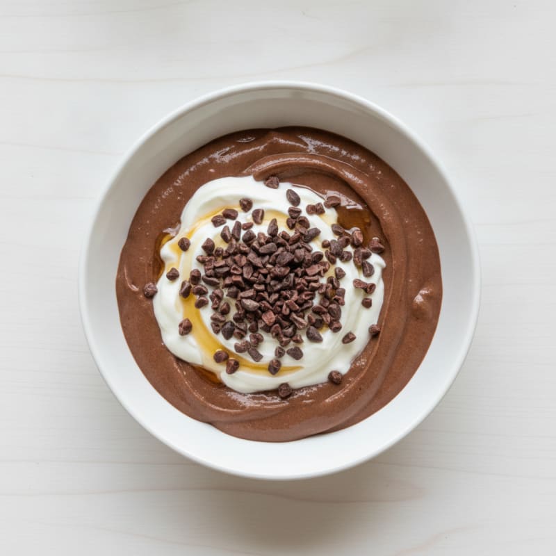 Silky Chocolate Protein Pudding with Greek Yogurt