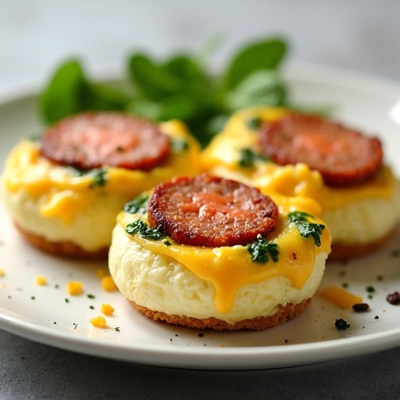 Protein-Packed Fluffy Baked Egg Bites with Lean Turkey Sausage