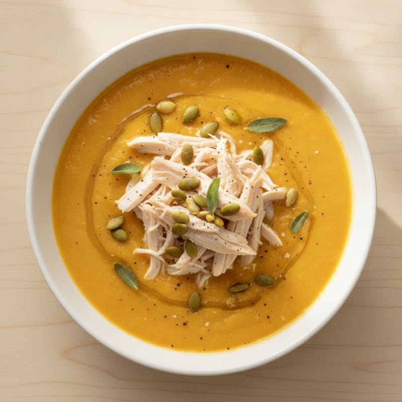 Roasted Butternut Squash Apple Soup