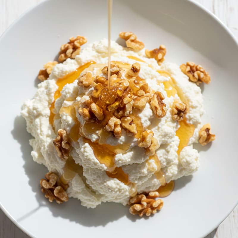 Jersey Whole Milk Ricotta with Toasted Walnuts and Honey