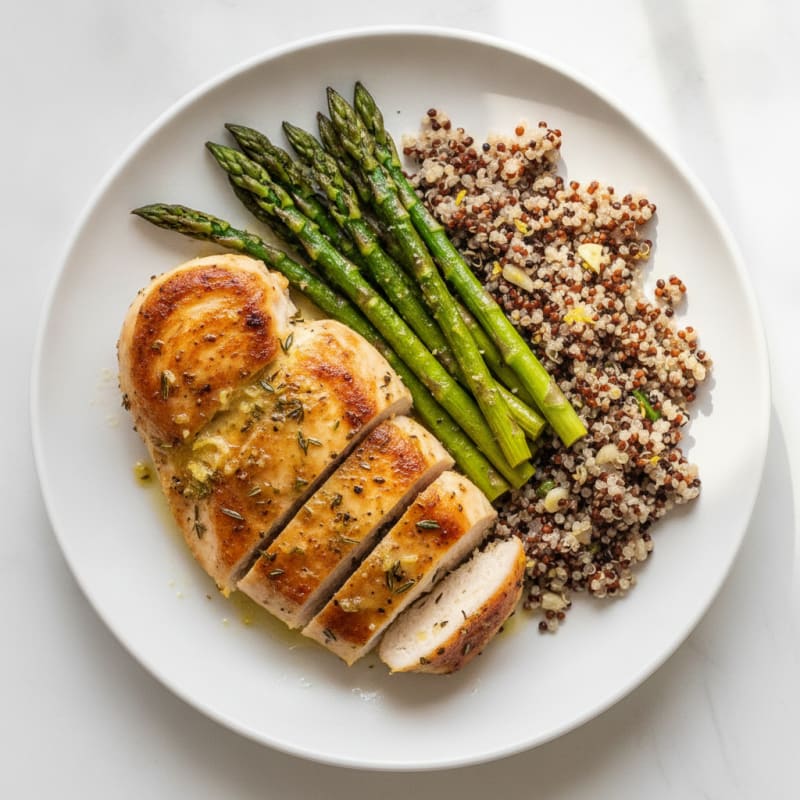 Lemon Herb Chicken with Roasted Asparagus