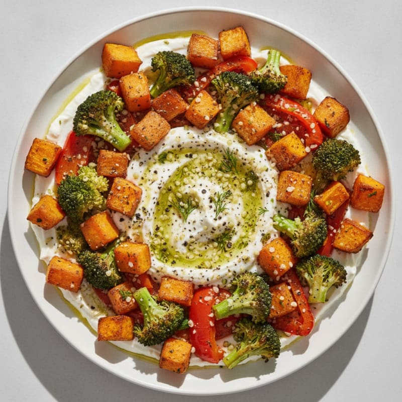 High-Protein Roasted Vegetable Medley
