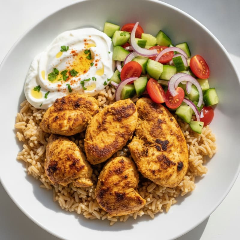 Chicken Shawarma Rice Bowl