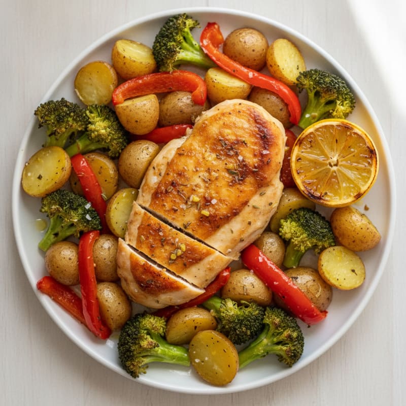 Sheet Pan Lemon Herb Chicken