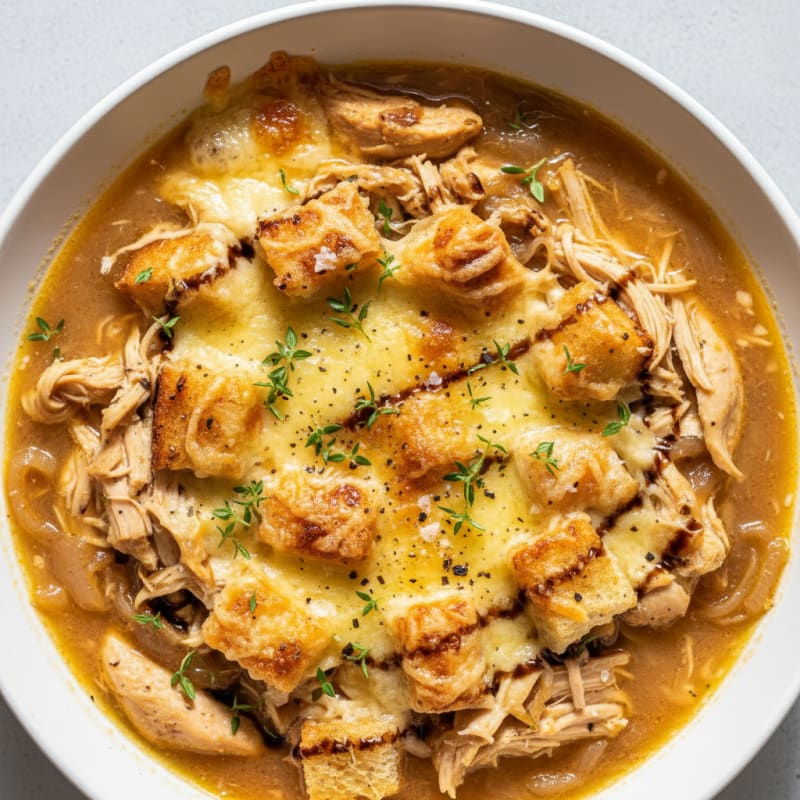 Caramelized Onion and Gruyere Soup