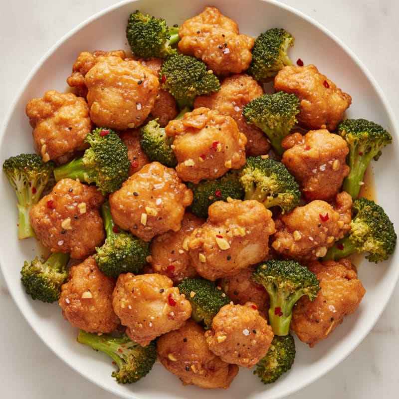 General Tso's Chicken with Broccoli