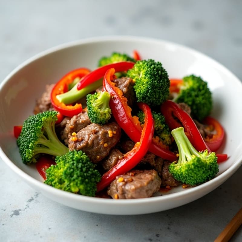 Quick Stir-Fried Beef with Sweet Garlic Soy