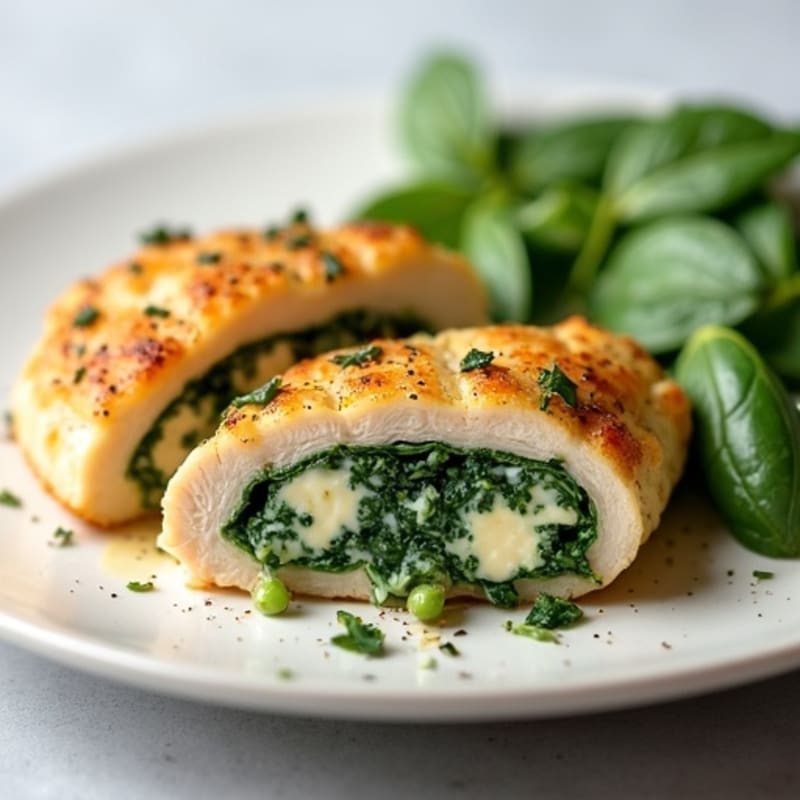 Creamy Spinach Artichoke Stuffed Chicken