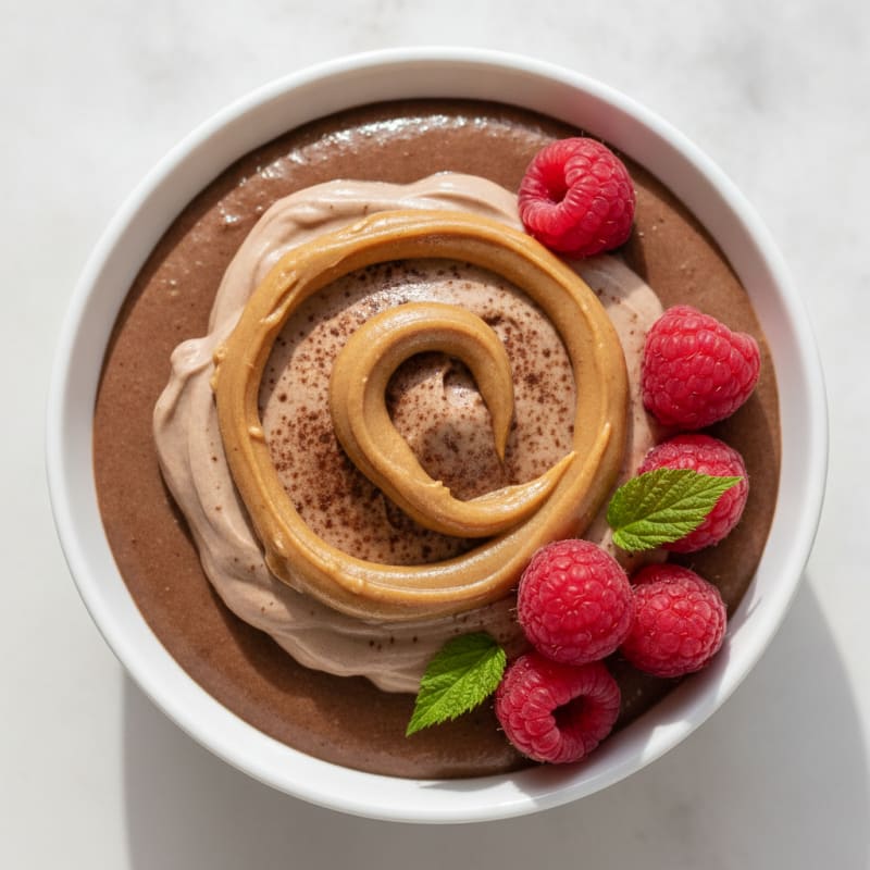Silky Chocolate Protein Pudding with Greek Yogurt