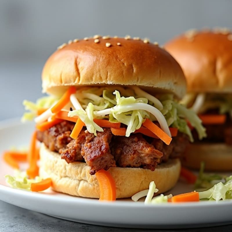 Lean Pulled Pork Sliders with Crunchy Slaw