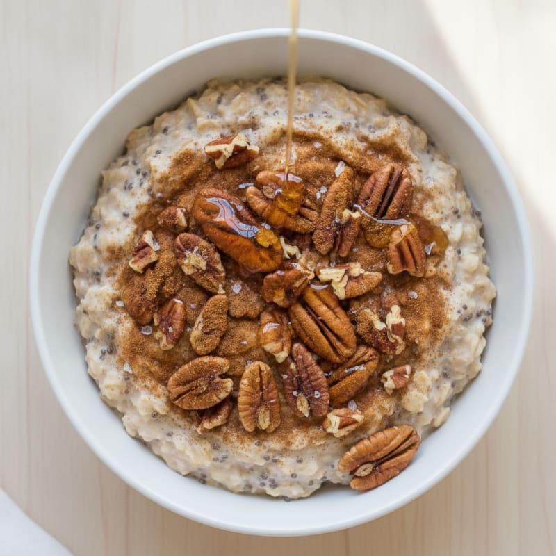 Maple Pecan Overnight Oats