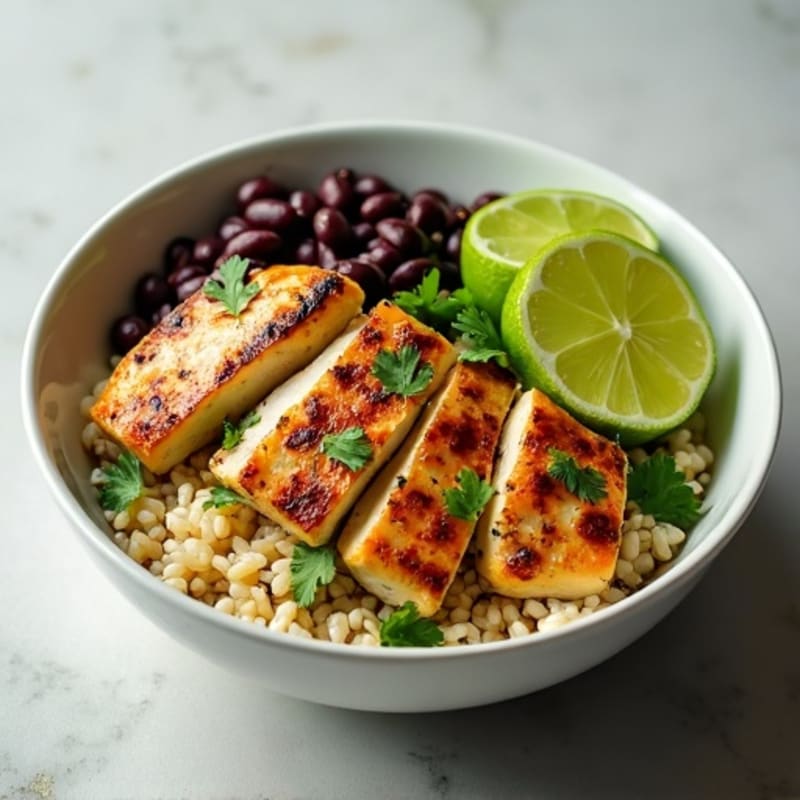Cilantro-Lime Chicken Bowl with Black Beans