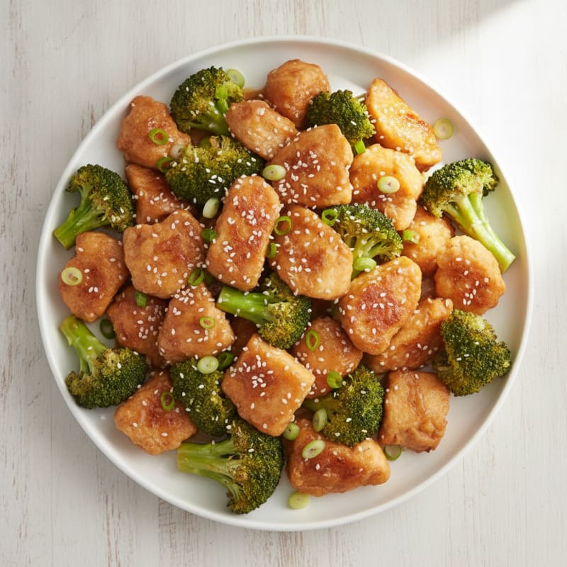 General Tso's Chicken with Broccoli