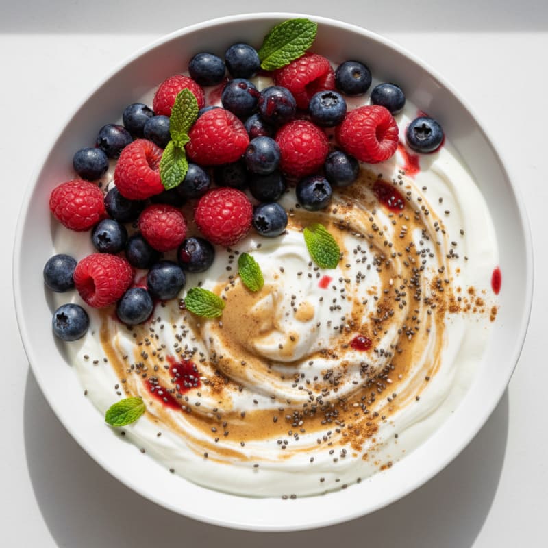 Creamy Greek Yogurt with Berries