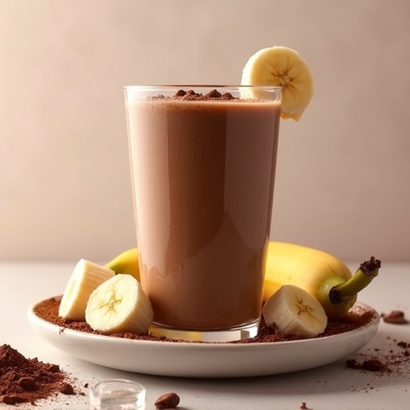 Creamy Dark Chocolate Protein Smoothie