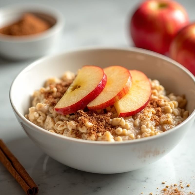 Protein-Packed Cinnamon Apple Oatmeal Bowl