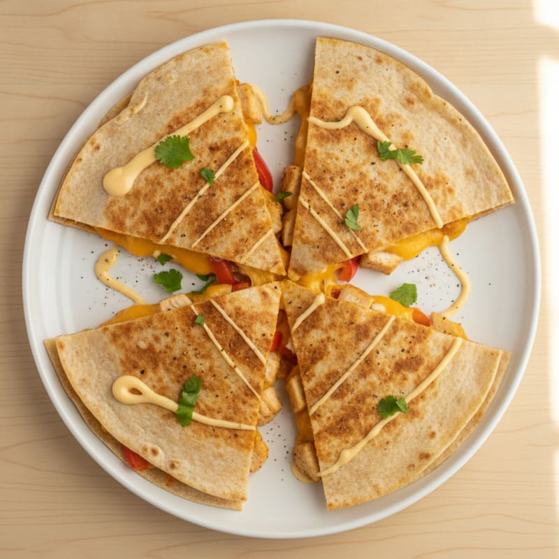 Chicken and Cheese Quesadilla