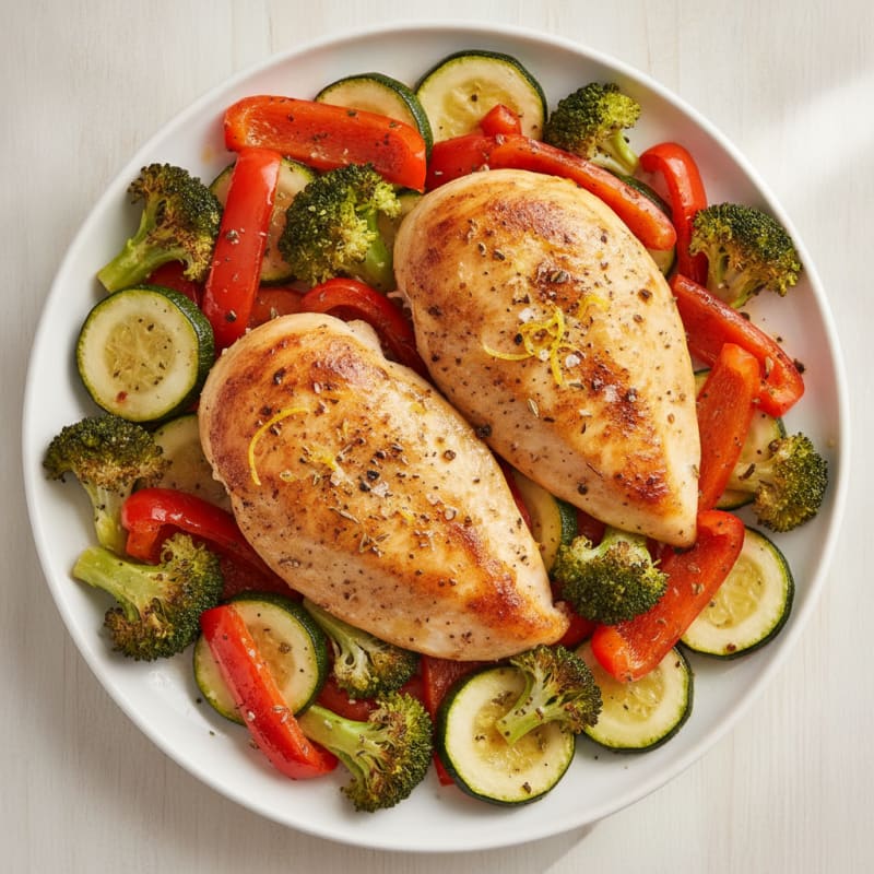 Lemon Herb Chicken and Roasted Vegetables