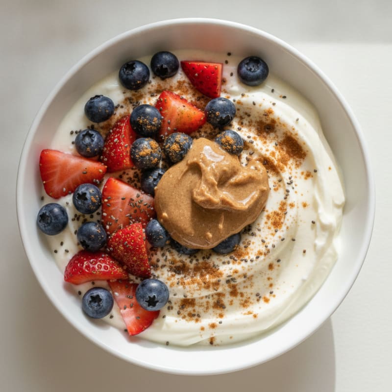 Vanilla Protein Power Bowl with Berries
