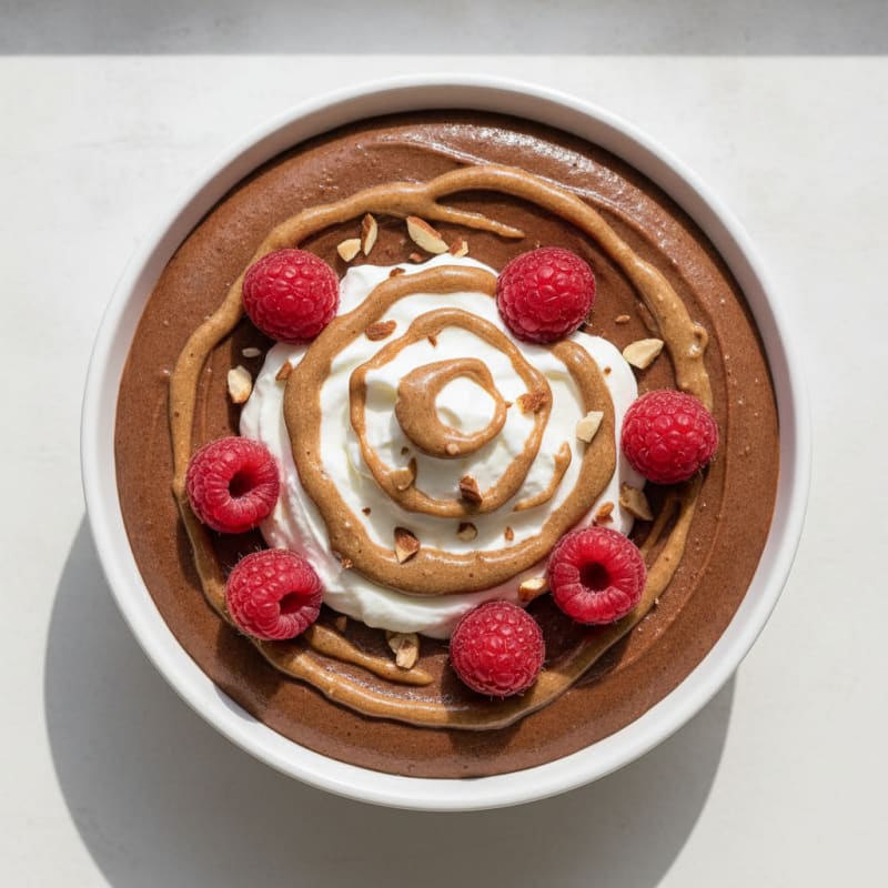 Silky Chocolate Protein Pudding with Greek Yogurt