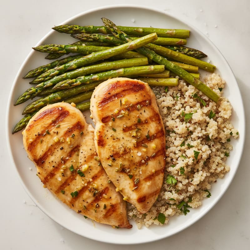 Lemon Herb Chicken with Roasted Asparagus
