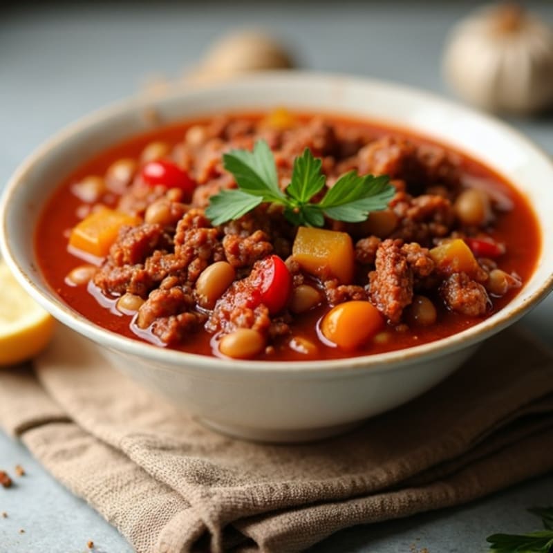 Hearty Lean Beef & Bean Chili